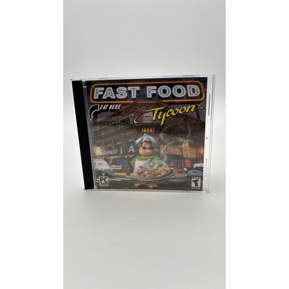 Fast Food Tycoon (Jewel Case) - PC - Video Game - VG Condition.